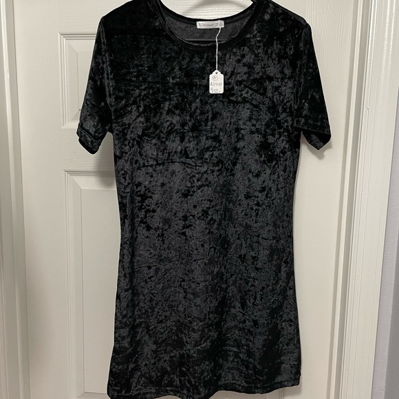 Dresses & Skirts - Satin Black dress size medium but runs small